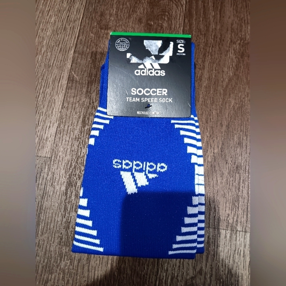 adidas Blue and White Soccer Socks
